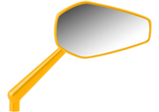 Arlen Ness Mini Stocker Mirror - Right Mirror - Gold
