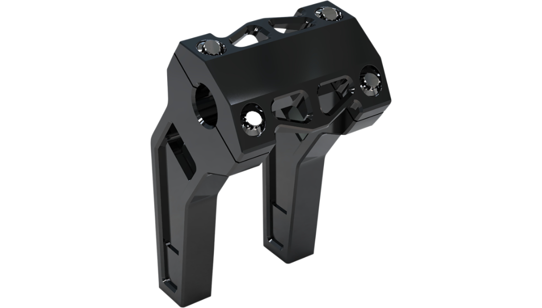 LA Choppers Performance Risers - Pullback - 6" - Black - 1" Clamping Area