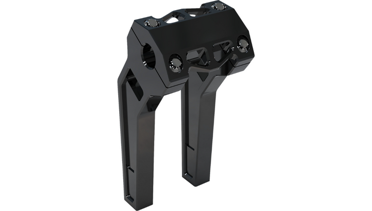 LA Choppers Performance Risers - Pullback - 8" - Black - 1" Clamping Area