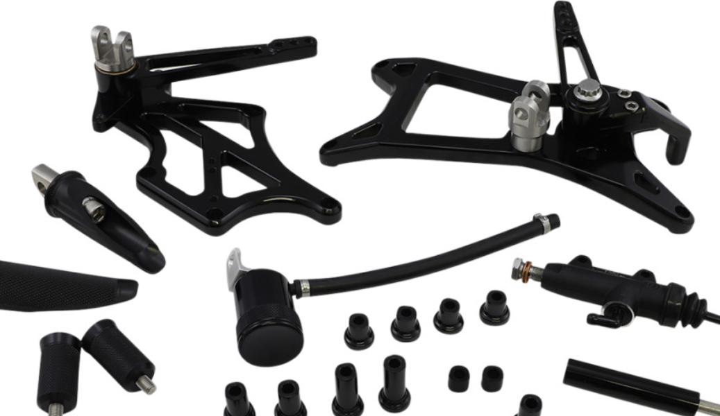 Speed Merchant Mid Controls W/Pegs - Black - 18 & Newer Softail ...