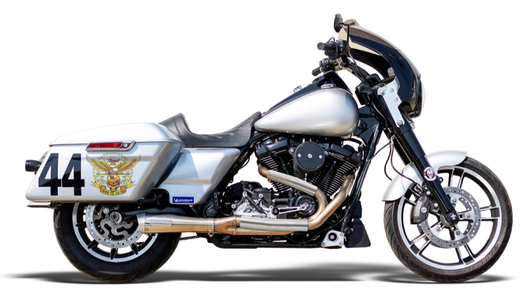 Bassani Xhaust Competition 2 Race 2-Into-1 Exhaust System - 17 & Newer Touring WITH MID CONTROLS