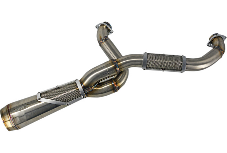 Trask Big Sexy 2-Into-1 Exhaust System, Stainless, Fits 17-20 Touring Models