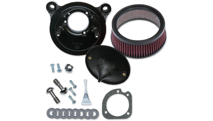 S&S Cycle Super Stock Stealth Air Cleaner Kit - Fits 07-17 Twin Cam
