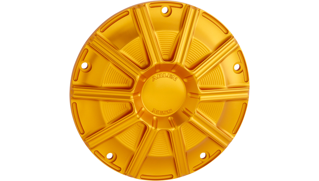 Arlen Ness 10-Gauge Derby Cover - Gold Anodized - 16-21 Touring