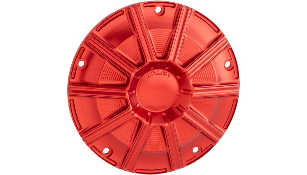 Arlen Ness 10-Gauge Derby Cover - Red Anodized - 16-21 Touring