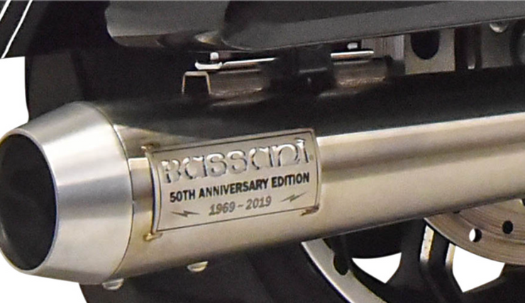 Bassani 50th Anniversary 2:1 Exhaust System - Stainless - M8 Touring