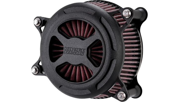 Vance & Hines V02 X Air Cleaner - Wrinkle Black - Throttle By Wire Twin Cam