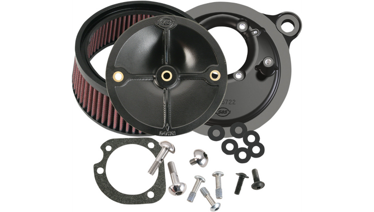 S&S Cycle Super Stock Stealth Air Cleaner Kit - Fits 99-06 Twin Cam W/Stock CV Carb