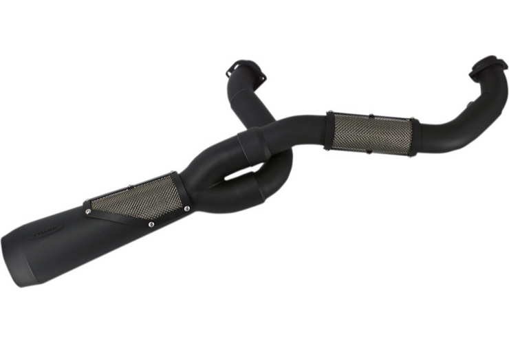 Trask Big Sexy 2-Into-1 Exhaust System, Black, Fits 17-20 Touring Models