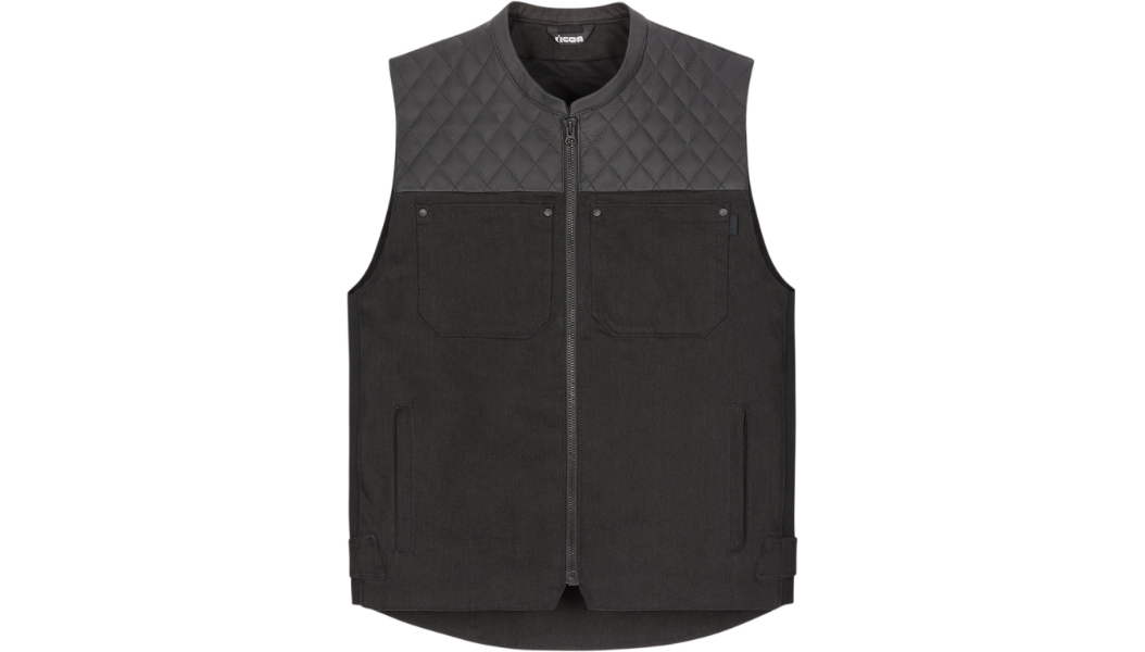 Icon Chamonix Denim Vest - Black