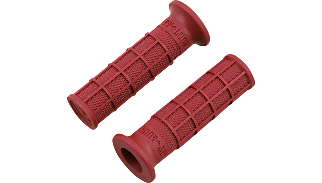 ODI Hart-Luck Signature Full-Waffle Slip-On Grips - Red