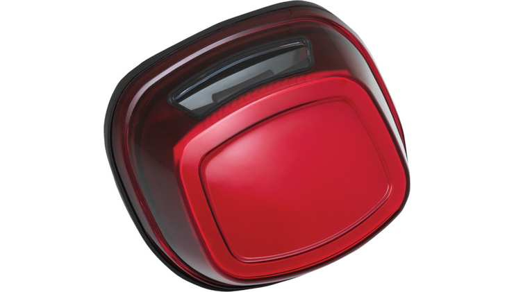 Kuryakyn Tracer LED Taillight - Red Lens - Fits Most 99-21 HD Models W/OEM Square Back Taillight W/Top License Plate Illumination Window