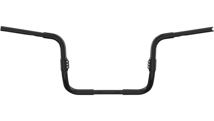 Arlen Ness 1-1/4" 3-Way Adjustable Handlebars - Black - High Life (10" Rise) - Fits 99-20 FLHT/FLHX/FLHTCUTG (1" Clamping Area)