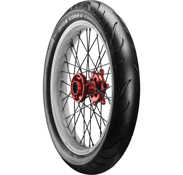 Avon Cobra Chrome Front Tire - Blackwall