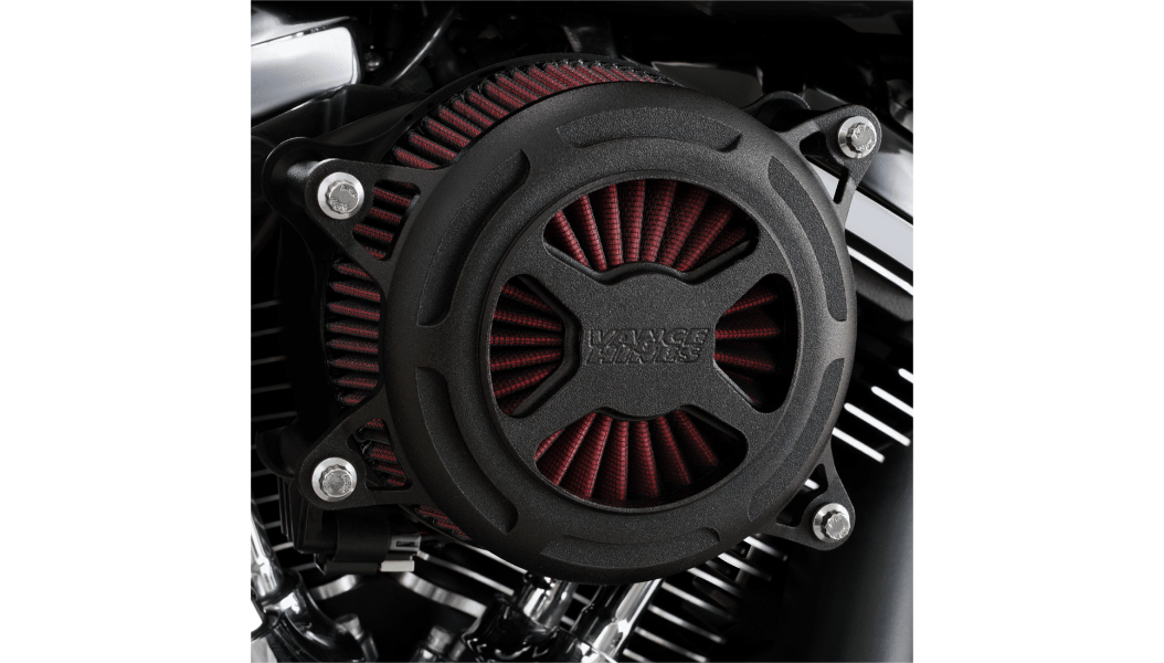 Vance & Hines V02 X Air Cleaner - Wrinkle Black - 91-21 XL