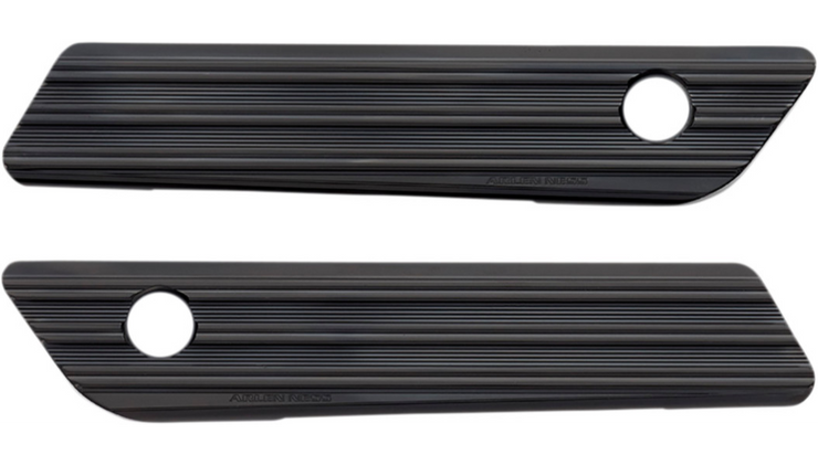 Arlen Ness 10-Gauge Saddlebag Hinge Cover - Black Anodized - Fits 14-20 Touring Models