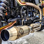 Horsepower Inc. x SDC Dyna Shorty Exhaust System - Stainless