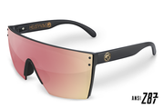 Heatwave Visual Lazer Face Sunglasses: Rose Gold