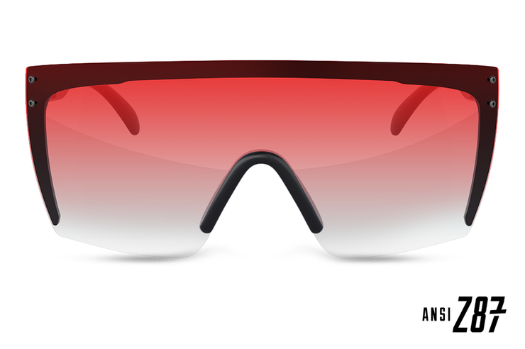 Heatwave Visual Lazer Face Sunglasses: Resort Red Lurk
