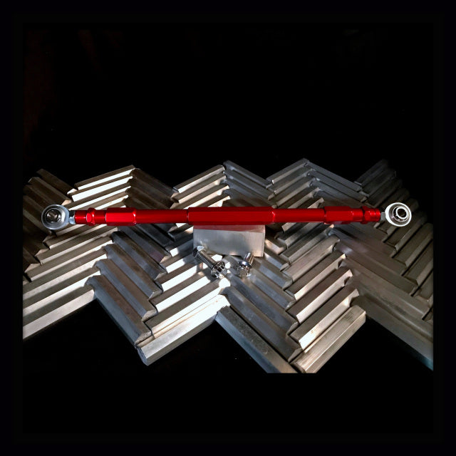 Greene Brothers Designs Bagger Shift Linkage - Red Center - Silver Hardware