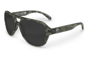 Heatwave Visual Super Cat Sunglasses: Granite / Black Lens