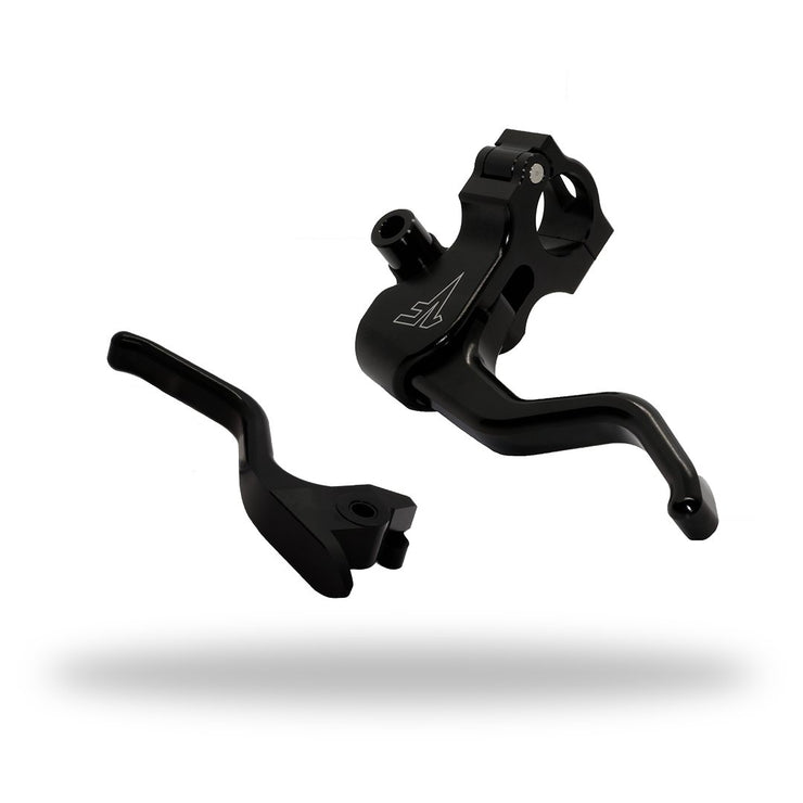 1FNGR Easier Pull Clutch + Brake Lever Combo - Black - 2015+ Softail / M8 - 2 Finger