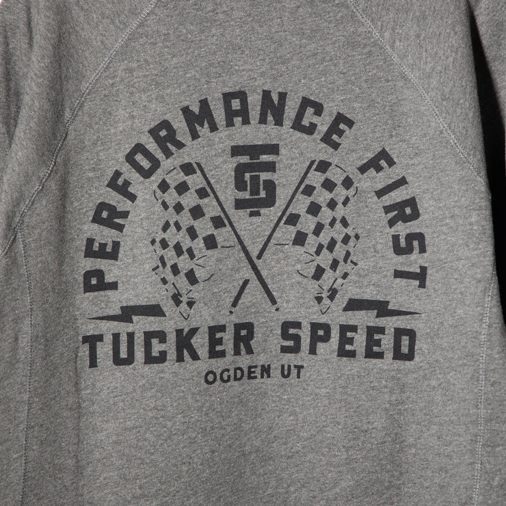 Tucker Speed Performance First Raglan Crew - Nickel