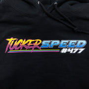 Tucker Speed Race Bagger Pullover Hoodie - Black