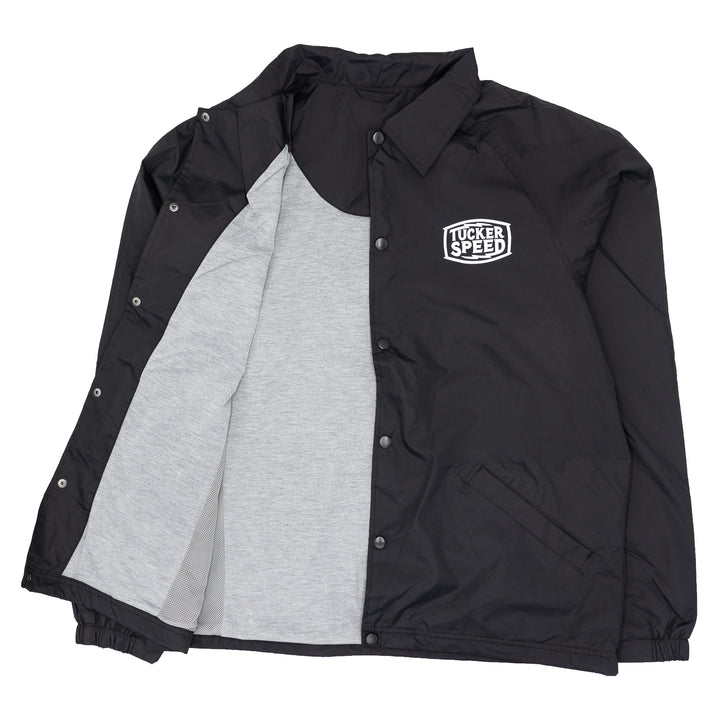 Tucker Speed V-Twin Performance Specialists Lined Coach Jacket - Black