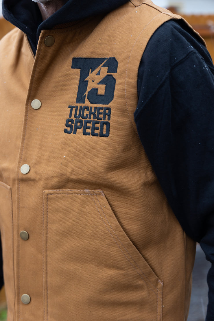 Tucker Speed Insulated Canvas Workwear Vest - Tan