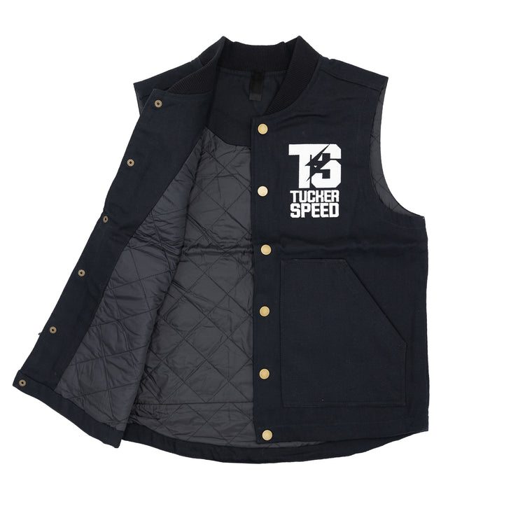 Tucker Speed Insulated Canvas Workwear Vest - Black