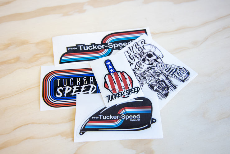 Tucker Speed Assorted Sticker Pack
