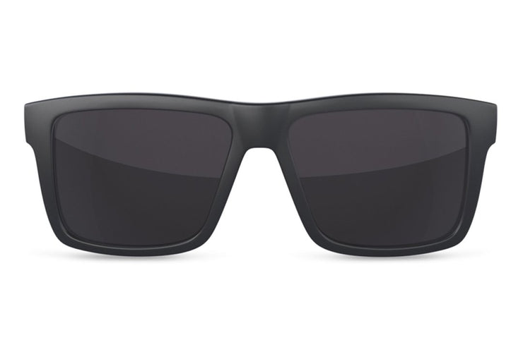 Heatwave Visual Vise Sunglasses: Black W/ Silver Emblem